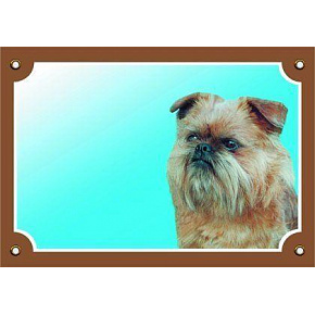 Színes jel Figyelem kutya, Griffon Brussels Griffon Színes jel Figyelem kutya, Griffon Brussels Griffon