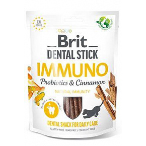 Brit Dog Dental Stick Immuno Probiotikumok&Fahéj 7db