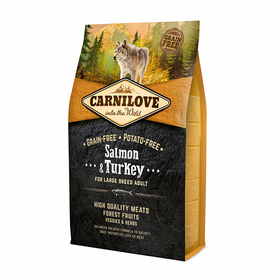 Carnilove Dog Salmon & Turkey for LB Adult 4kg