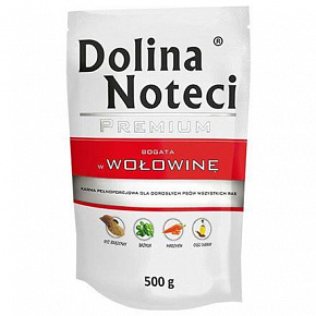 DOLINA NOTECI PREMIUM marhahús zsebben kutyáknak 500 g DOLINA NOTECI PREMIUM marhahús zsebben kutyáknak 500 g
