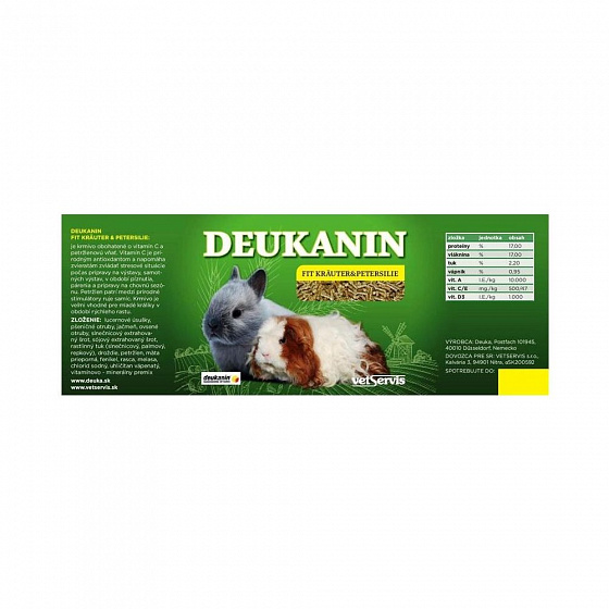 Deukanin Kräuter Fit & Petrezselyem 3 kg vödör