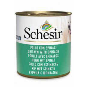 Schesir Dog Cons. Felnőtt csirke/spenót 285g