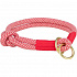 Soft Rope félig fojtó nyakörv, piros/krém