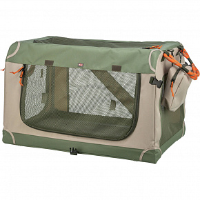 COMFY szállítóbox, M: 51.9 x 49.4 x 85.7 cm, olíva/bézs