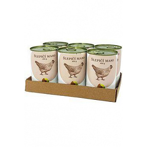BOHEMIA MASO Csirkehús saját levében SIX PACK 6x400g BOHEMIA MASO Csirkehús saját levében SIX PACK 6x400g