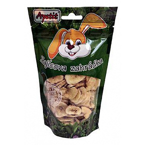 Apetit zajícova zahrádka Banán sušený, chips 120g