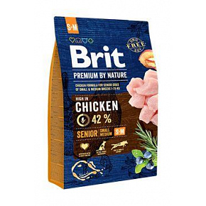 Brit Premium by Nature kutya Senior S+ M 3 kg Brit Premium by Nature kutya Senior S+ M 3 kg