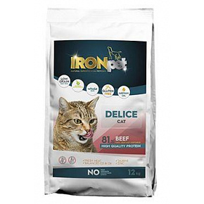 IRONpet Cat Adult Delice Marhahús 12kg