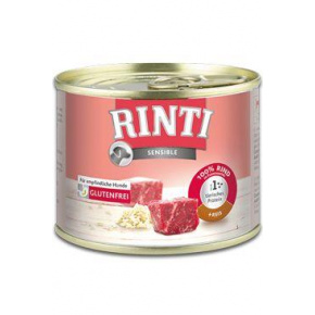 Rinti Dog Sensible marhahús + rizs konzerv 185g