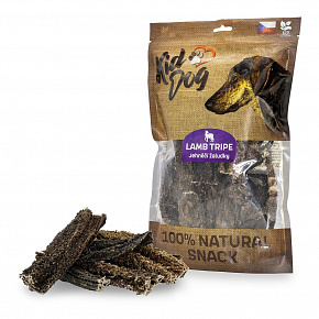 KIDDOG 100% Természetes Snack, báránygyomor, 12 cm / 300 g