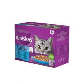 Whiskas kapszula. Magos halválaszték zselében 12x85g