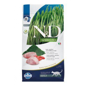 N&D SPIRULINA CAT Adult Bárány & Farkasalma 1,5kg