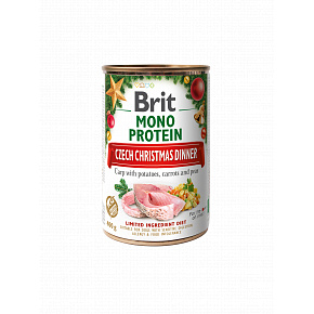 Brit Dog konz Mono Protein- CSEH KARÁCSONYI VACSORA 400g