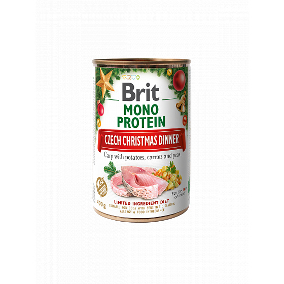 Brit Dog konz Mono Protein- CSEH KARÁCSONYI VACSORA 400g