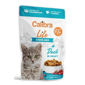 Calibra Cat Life pocket Sterilizált kacsa mártásban 85g