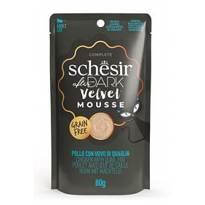 Schesir Cat pocket After Dark Velv.Mousse csirke/tojás80g
