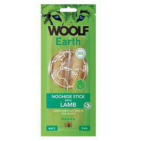 WOOLF Earth temetkezés. NooHide L Sticks bárányhússal 85g