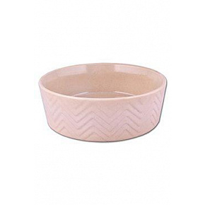 Kerámia tál Zig Zag 18cm homokszínű 1,2l