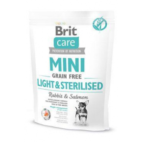 Brit Care Dog Mini Grain Free Light & Sterilizált 400g