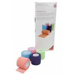 Elasztikus kötés. Vet-Flex 5cm x 4,5m mix Kruuse 10db Elasztikus kötés. Vet-Flex 5cm x 4,5m mix Kruuse 10db