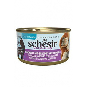 Schesir Cat konz. Makréla, szardínia, tintahal szószban 70g