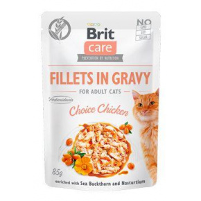 Brit Care Macskafilé mártásban Choice Csirke 85g