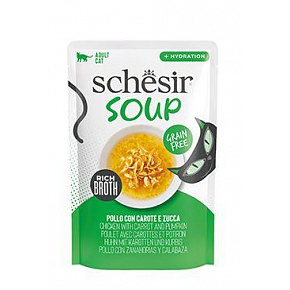 Schesir Cat tasak Felnőtt Leves csirke/sárgarépa/sütőtök 40g