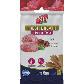 Farmina Quinoa Dog Fresh Breathe Adult Mini jutalomfalat 60g