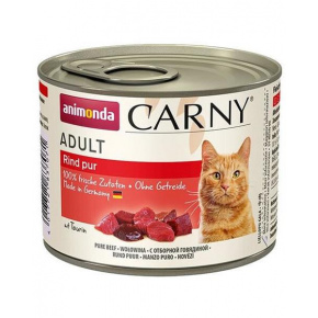 Animonda CARNY® macska Adult marhahús bal. 6 x 200 g-os konzervdoboz