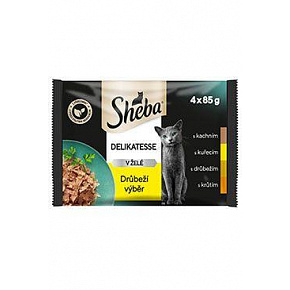 Sheba tasak Delikatesse baromfi válogatás 4x85g