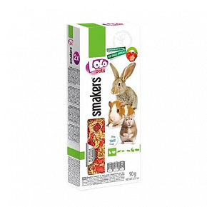 LOLO SMAKERS 2 fül eper rágcsálóknak 90 g