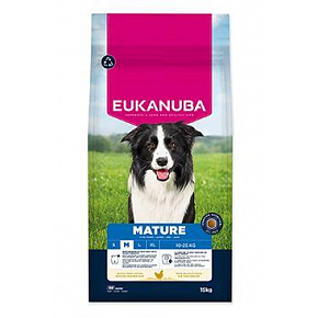 Eukanuba Dog Mature Medium friss csirkében gazdag 15kg