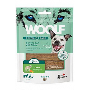 WOOLF Dental Care Bar bárány és sütőtök ízesítéssel 108g/6db