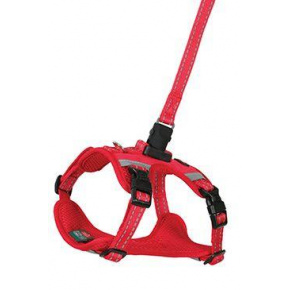 Hám kutyának pórázzal 2m CLIP&GO piros XS Zolux