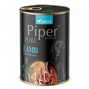 PIPER PLATINUM PURE tiszta bárányhús, konzerv kutyáknak 400 g PIPER PLATINUM PURE tiszta bárányhús, konzerv kutyáknak 400 g