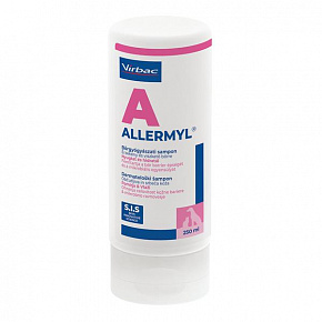 Allermyl nyugtató sampon irritált bőrű kutyák és macskák számára 250 ml