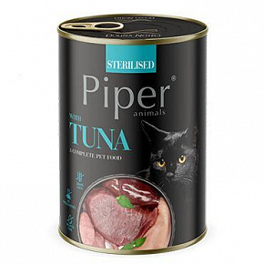 NEW PIPER CAT konzerv macská sterilizált macskáknak, tonhallal, 400g