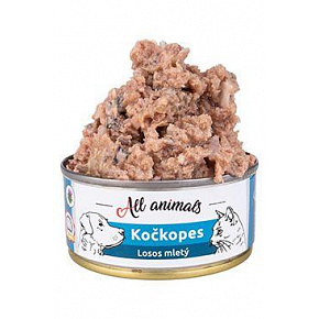 All Animals macskakutya konz. Őrölt lazac 90g