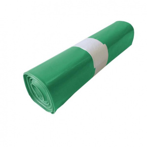 LDPE zsák, 80-as típus, zöld, 700 x 1100 mm, 15 db