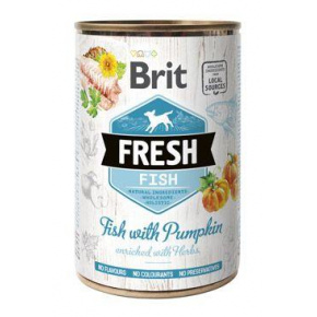 Brit Fresh Dog Cons Hal sütőtökkel 400g