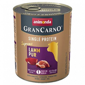 GRANCARNO Single Protein 800 g tiszta bárányhús, konzerv kutyáknak GRANCARNO Single Protein 800 g tiszta bárányhús, konzerv kutyáknak