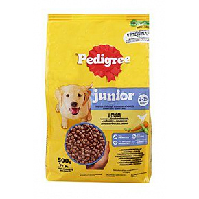 Pedigree Dry Junior M/L baromfival és zöldségekkel 500g
