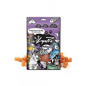 Lyopro Cat származás. szárított lágy lazac kockák 70g