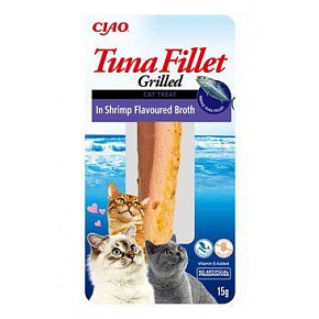 Churu Cat tonhal filé garnélarák ízű húslevesben 15g Churu Cat tonhal filé garnélarák ízű húslevesben 15g
