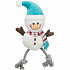 Karácsonyi játék kutya Xmas SNOWMAN plüss/pamut 41cm TR