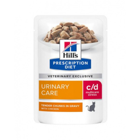 HILLS Diet Feline c/d Urinary Stress Chicken Új KAPSZULA 12x85 g