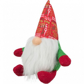 Xmas Dwarf - karácsonyi manó, hangot adó kutyajáték, 21 cm, különböző típusok