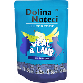 DOLINA NOTECI SUPERFOODS borjúhús és bárányhús zseb kutyáknak 300 g