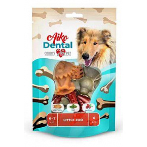 Aiko Dental Little Zoo finomság 6-7cm/150g/6db
