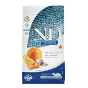 N&D OCEAN CAT Adult Hering, sütőtök és narancs 1,5kg